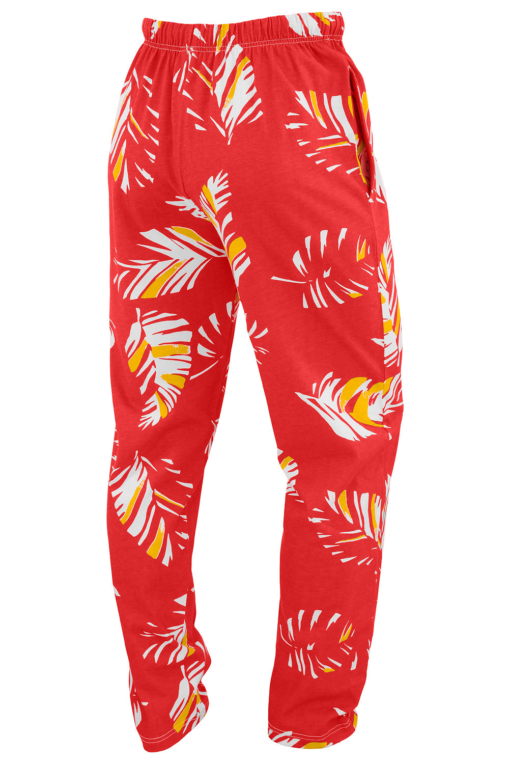 Zubaz NFL Adult Unisex Z88 Embroidered Leaf 3 Color Pants, Kansas City Chiefs