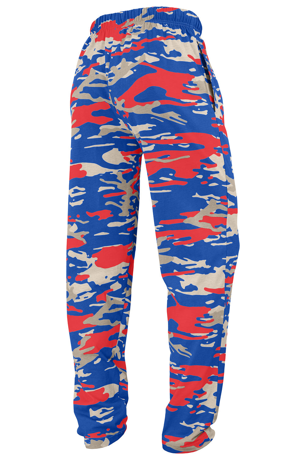 Zubaz NFL Adult Unisex Z88 Embroidered Alt Camo Pants, Buffalo Bills
