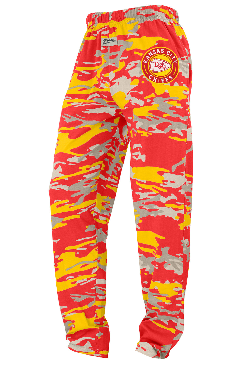 Zubaz NFL Adult Unisex Z88 Embroidered Alt Camo Pants, Kansas City Chi
