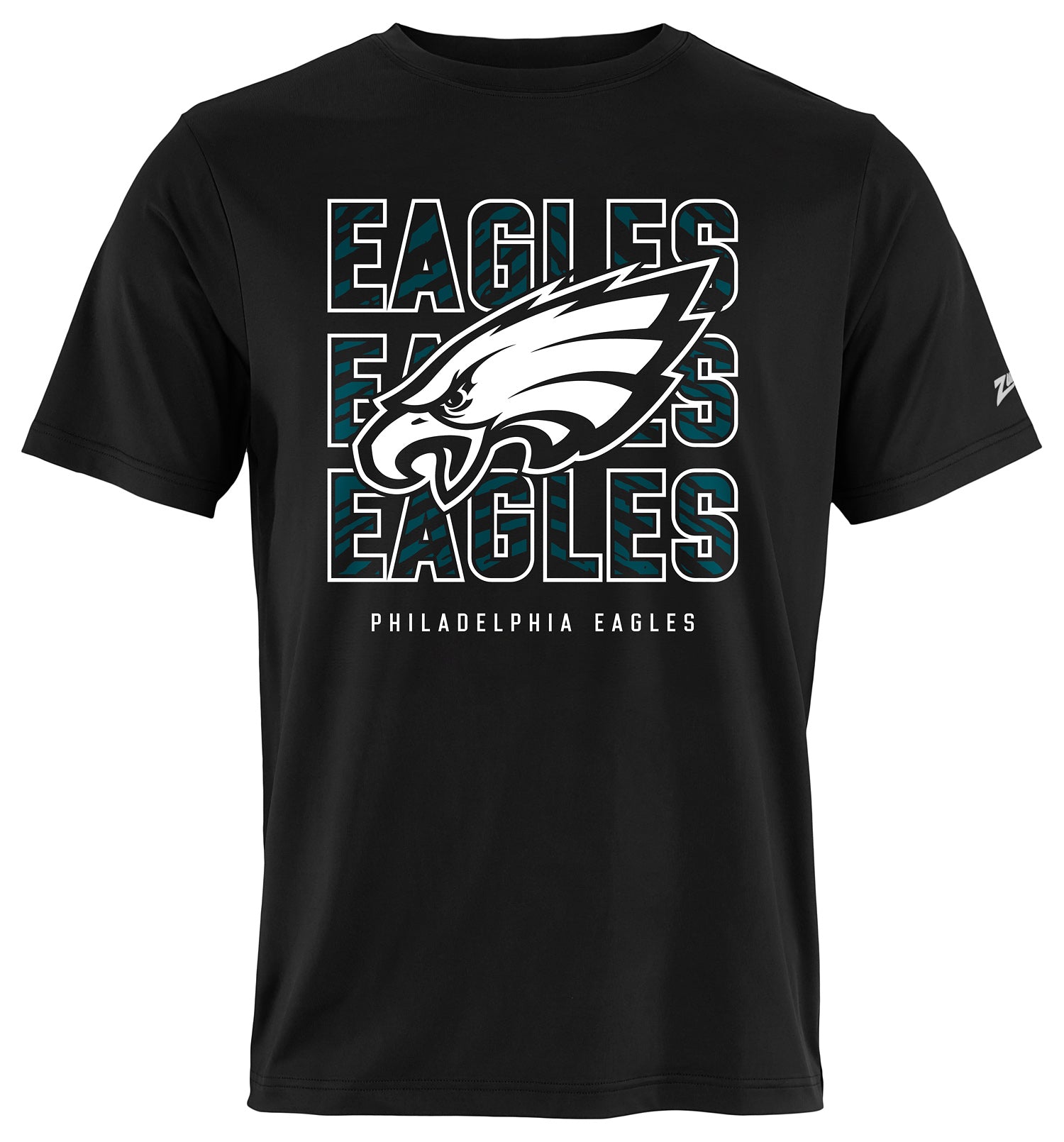 Zubaz NFL Men's Repeat Play Alternate Team Color Short Sleeve T-Shirt, Philadelphia Eagles