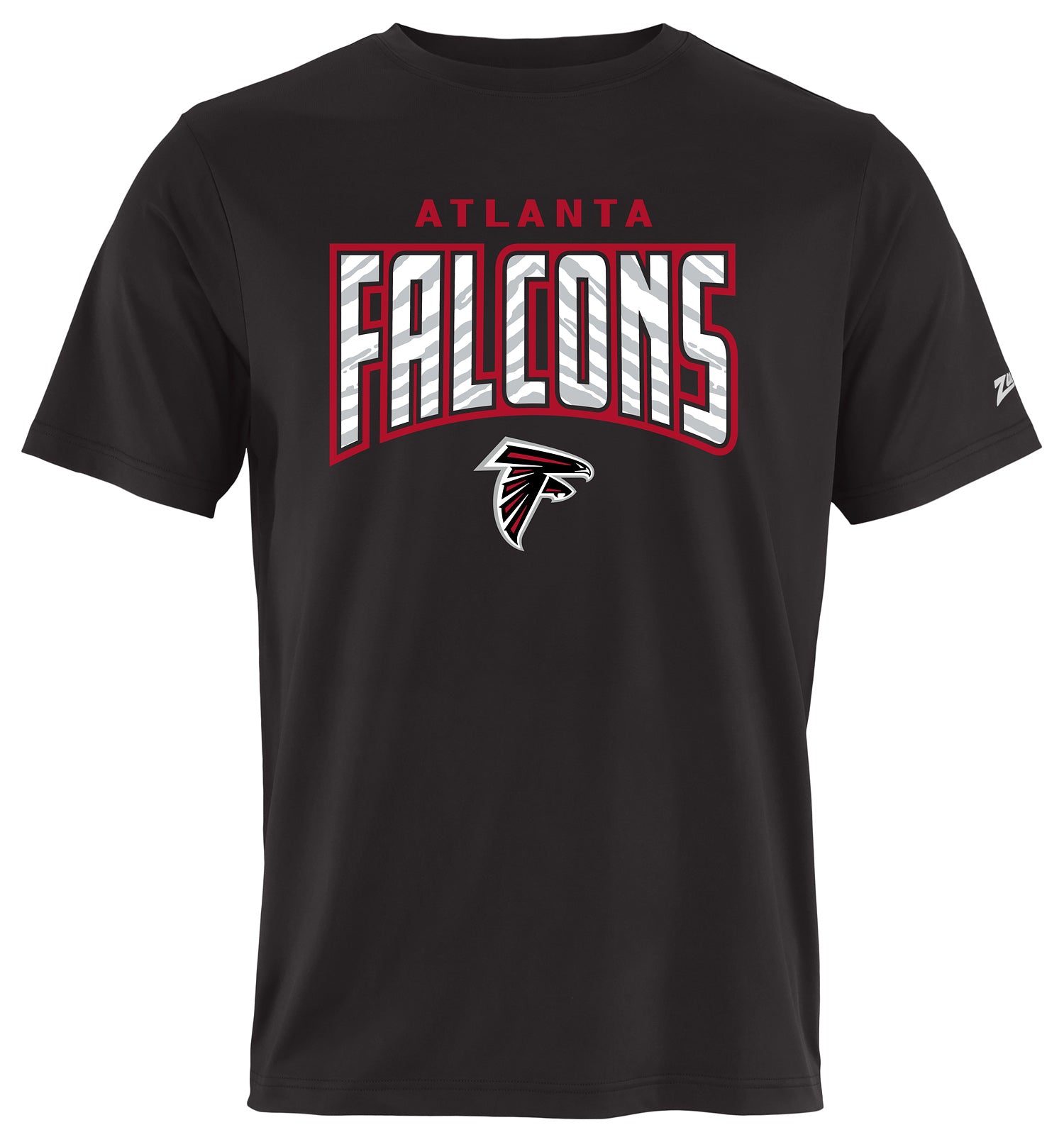 Zubaz NFL Men's Hail Mary Primary Team Color Short Sleeve T-Shirt, Atlanta Falcons