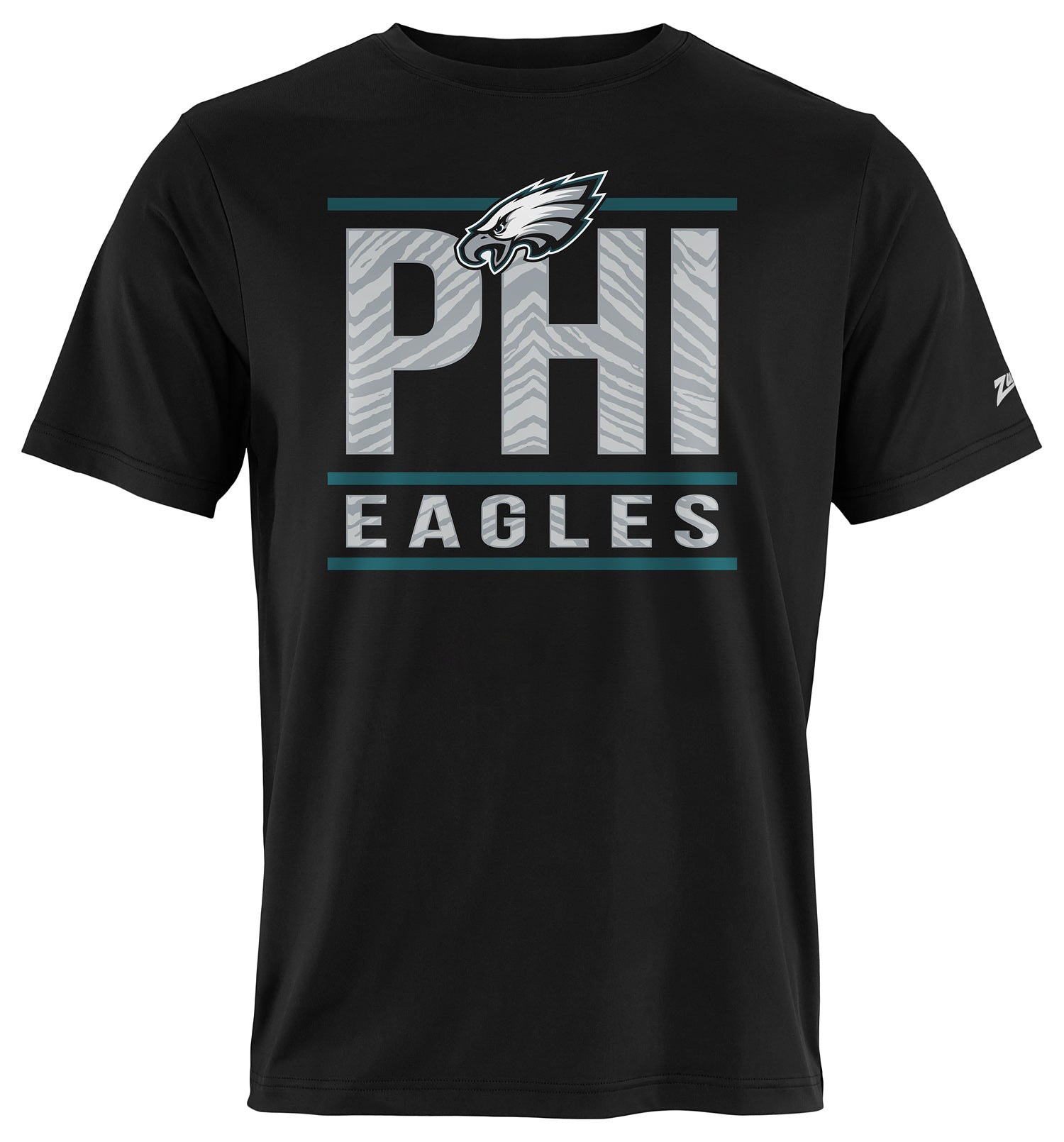 Zubaz NFL Men's Goal Line Alternate Color Short Sleeve T-Shirt, Philadelphia Eagles
