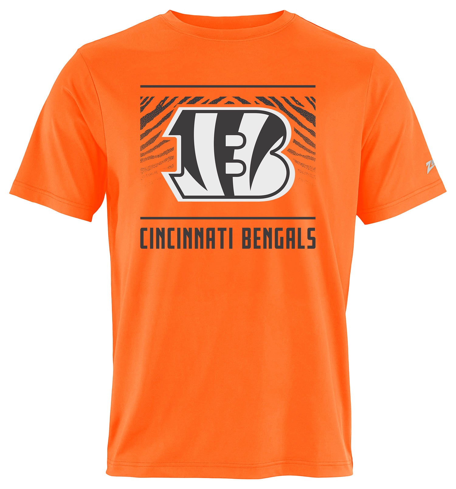 Zubaz NFL Men's Tunnel Alternate Color Short Sleeve T-Shirt, Cincinnati Bengals - Official NFL Bengals Zubaz Apparel (1 of 2)