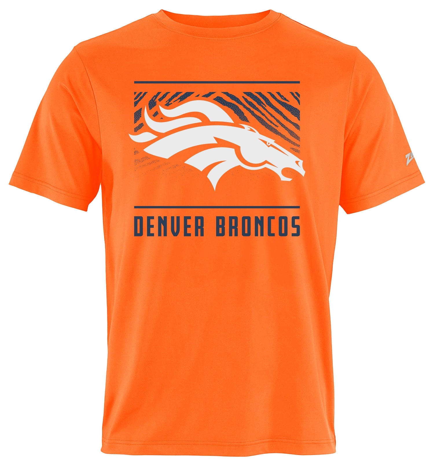 Zubaz NFL Men's Tunnel Alternate Color Short Sleeve T-Shirt, Denver Broncos