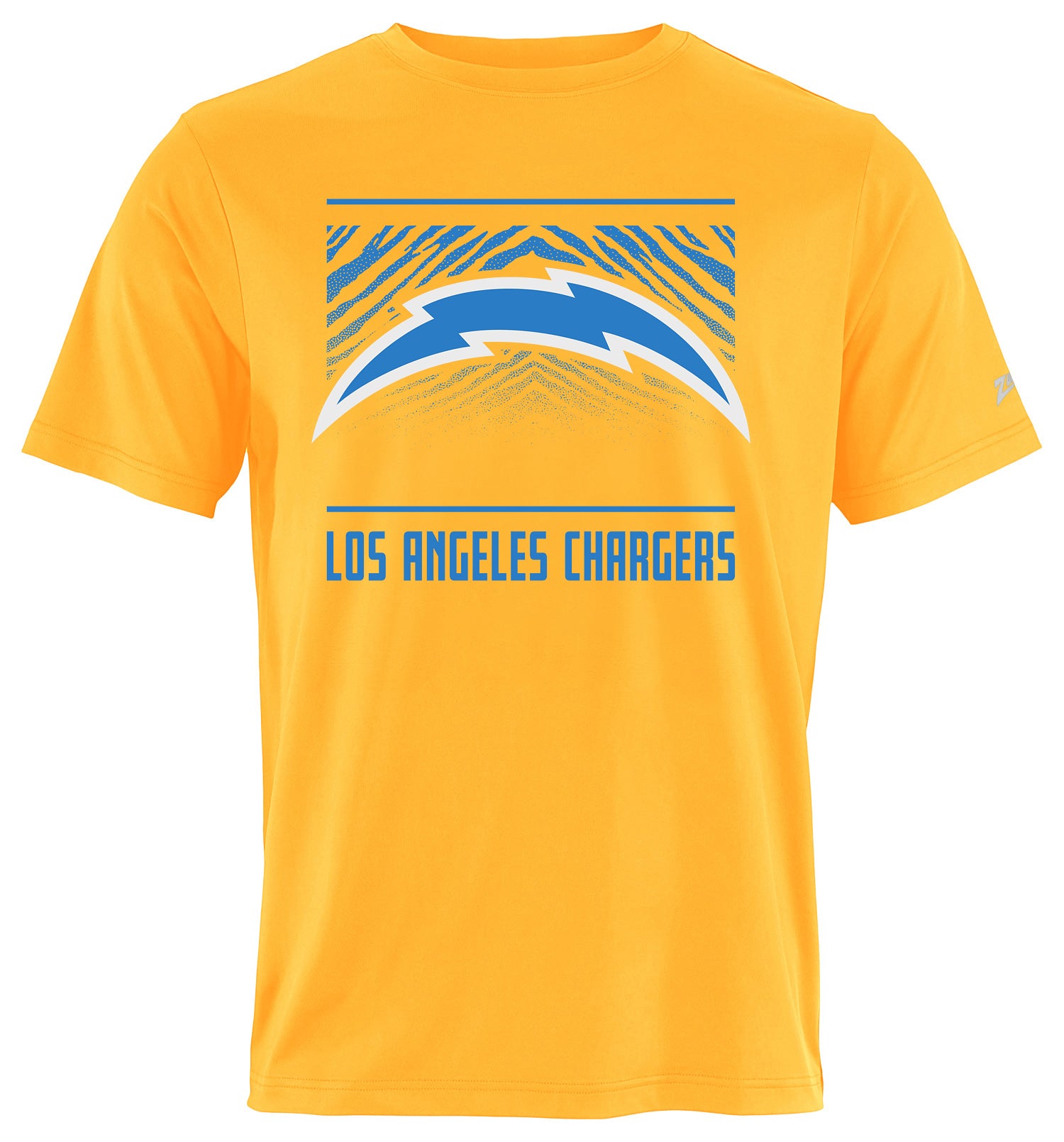 Zubaz NFL Men's Tunnel Alternate Color Short Sleeve T-Shirt, Los Angeles Chargers