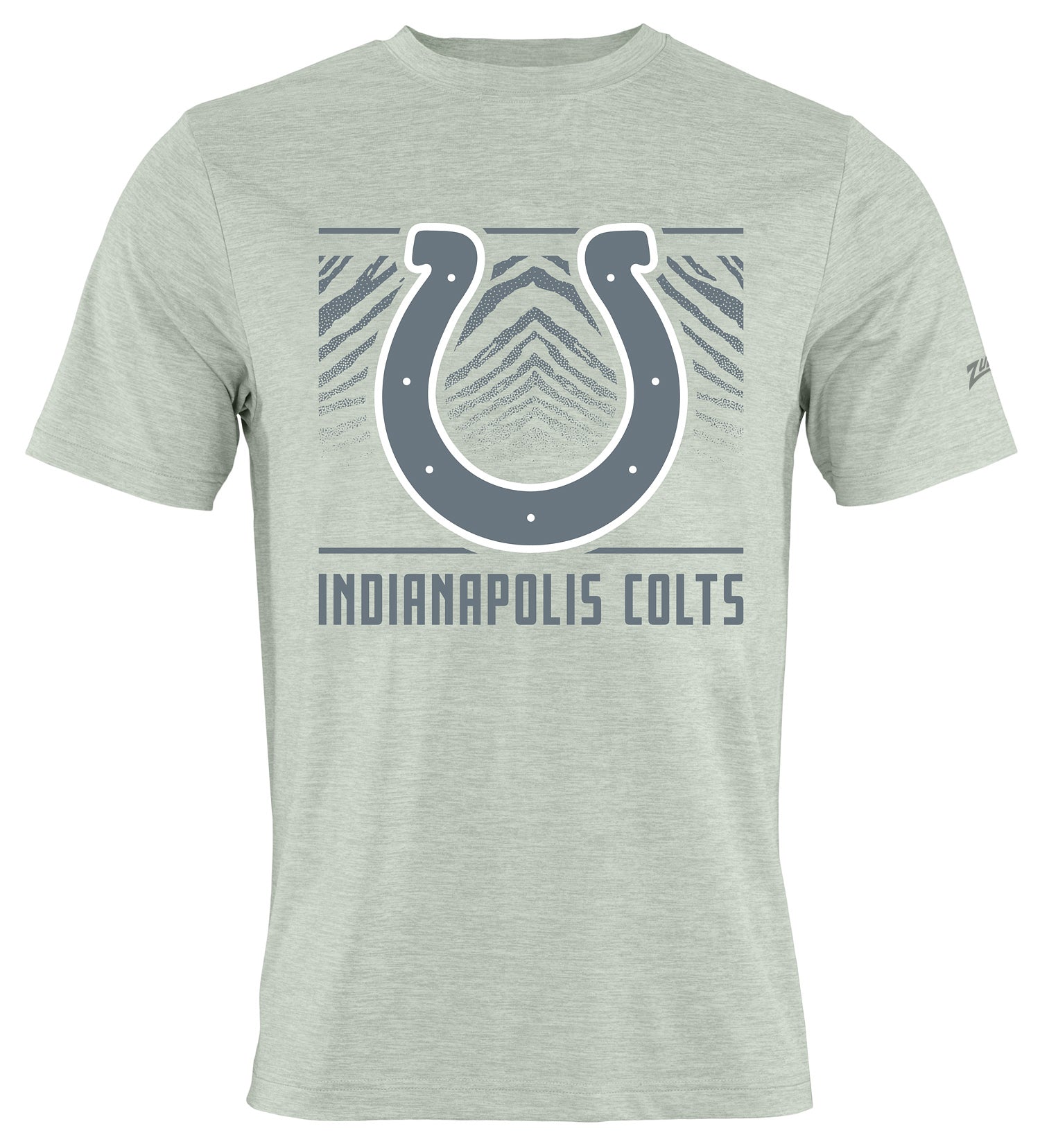 Zubaz NFL Men's Tunnel Heather Gray Short Sleeve T-Shirt, Indianapolis Colts - Official NFL Colts Zubaz Apparel (1 of 4)