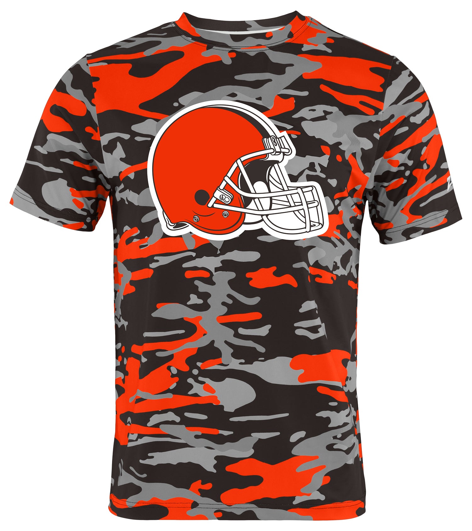 Zubaz NFL Men's Camo Alternate Color Short Sleeve T-Shirt, Cleveland Browns