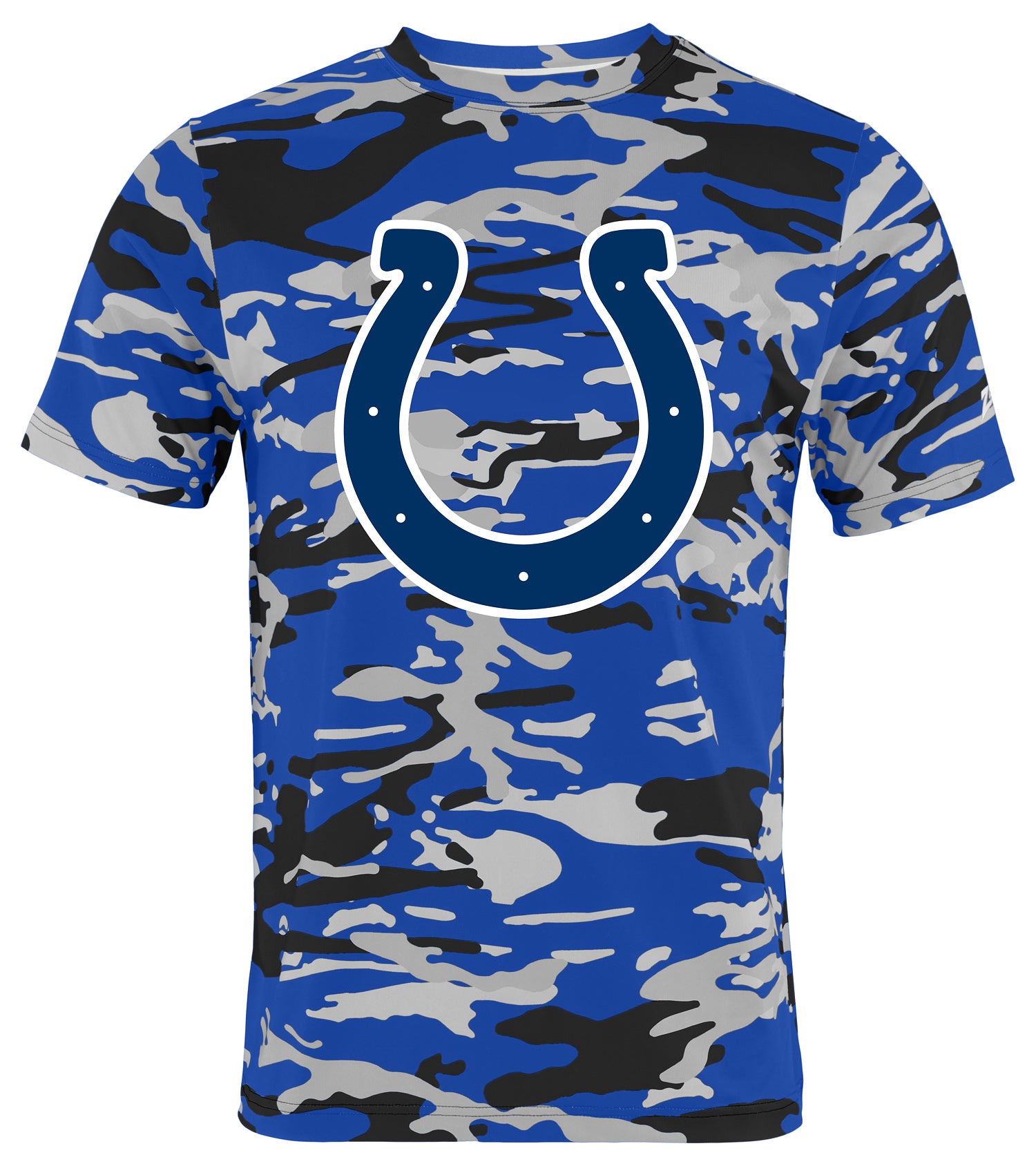 Zubaz NFL Men's Camo Alternate Color Short Sleeve T-Shirt, Indianapolis Colts