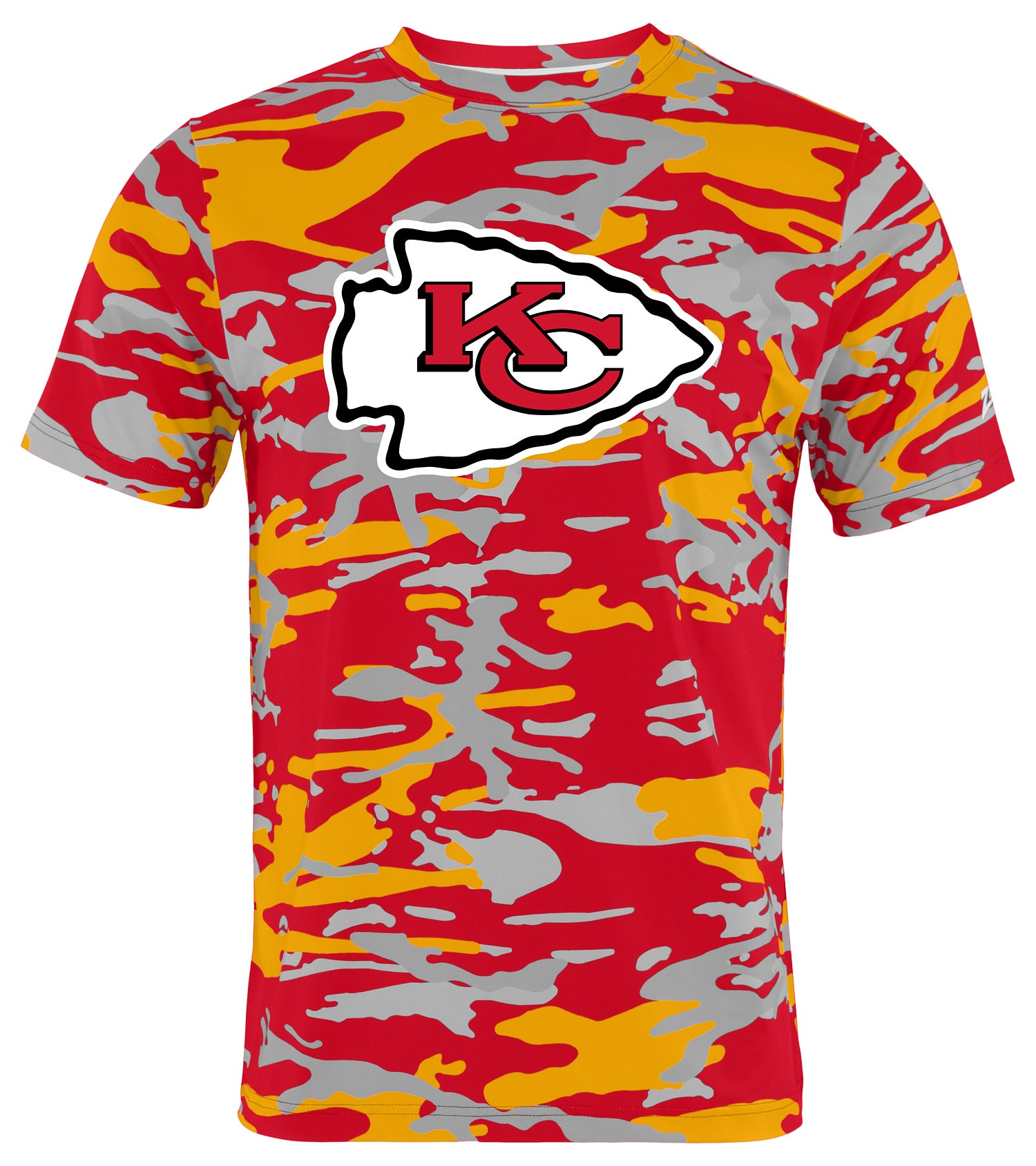 Zubaz NFL Men's Camo Alternate Color Short Sleeve T-Shirt, Kansas City Chiefs