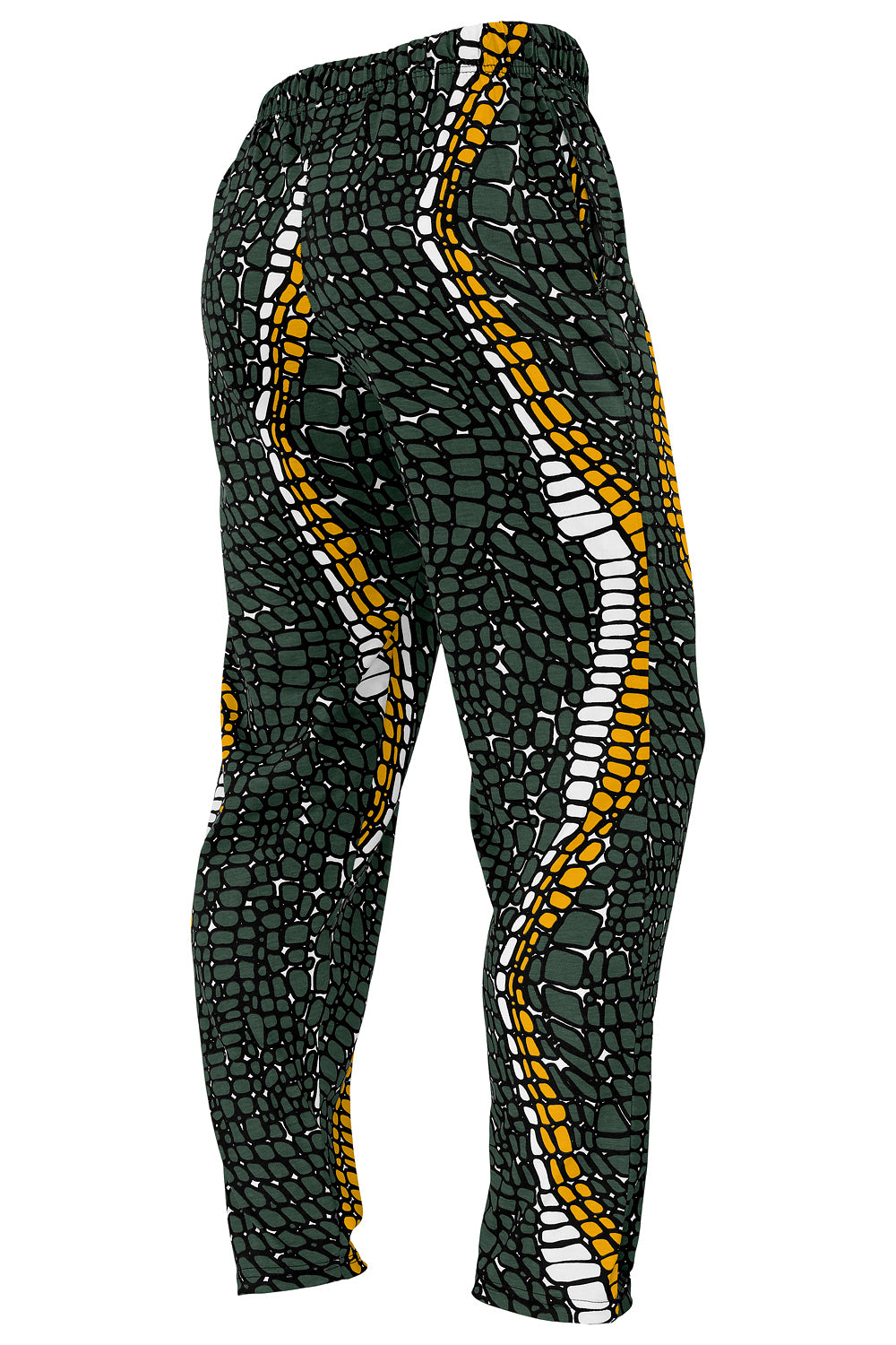 Zubaz NFL Adult Unisex Z88 Embroidered Gator 3 Color Pants, Green Bay Packers