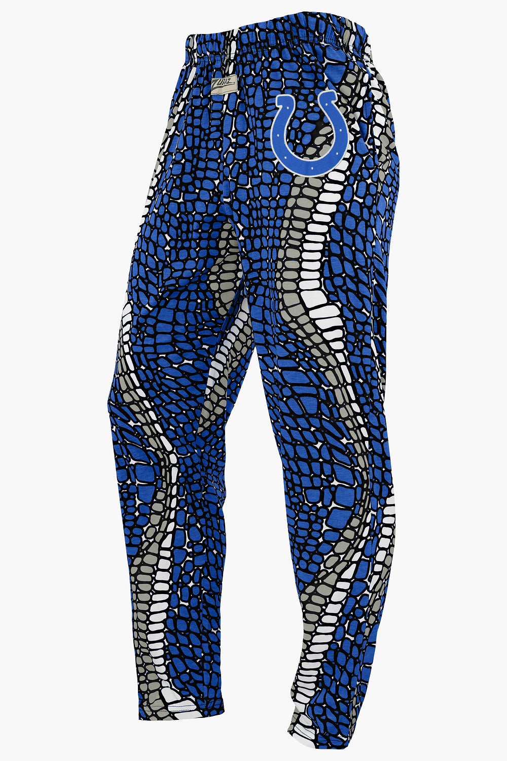 Zubaz NFL Adult Unisex Z88 Embroidered Gator 3 Color Pants, Indianapolis Colts