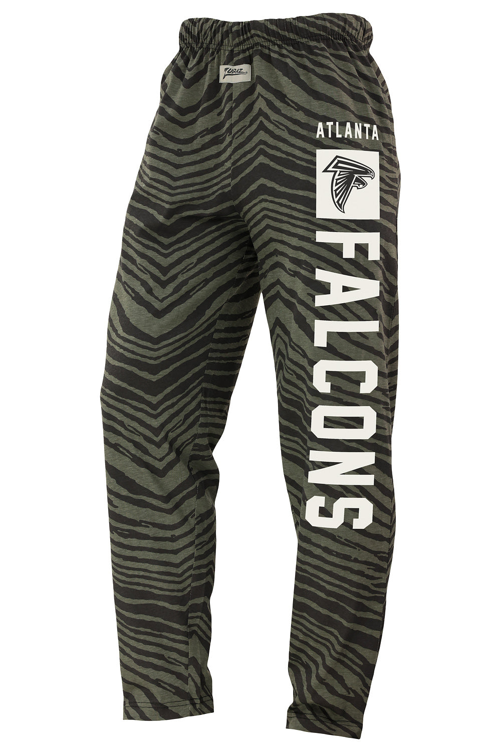 Zubaz NFL Adult Unisex Z88 Black Tonal Pants, Atlanta Falcons