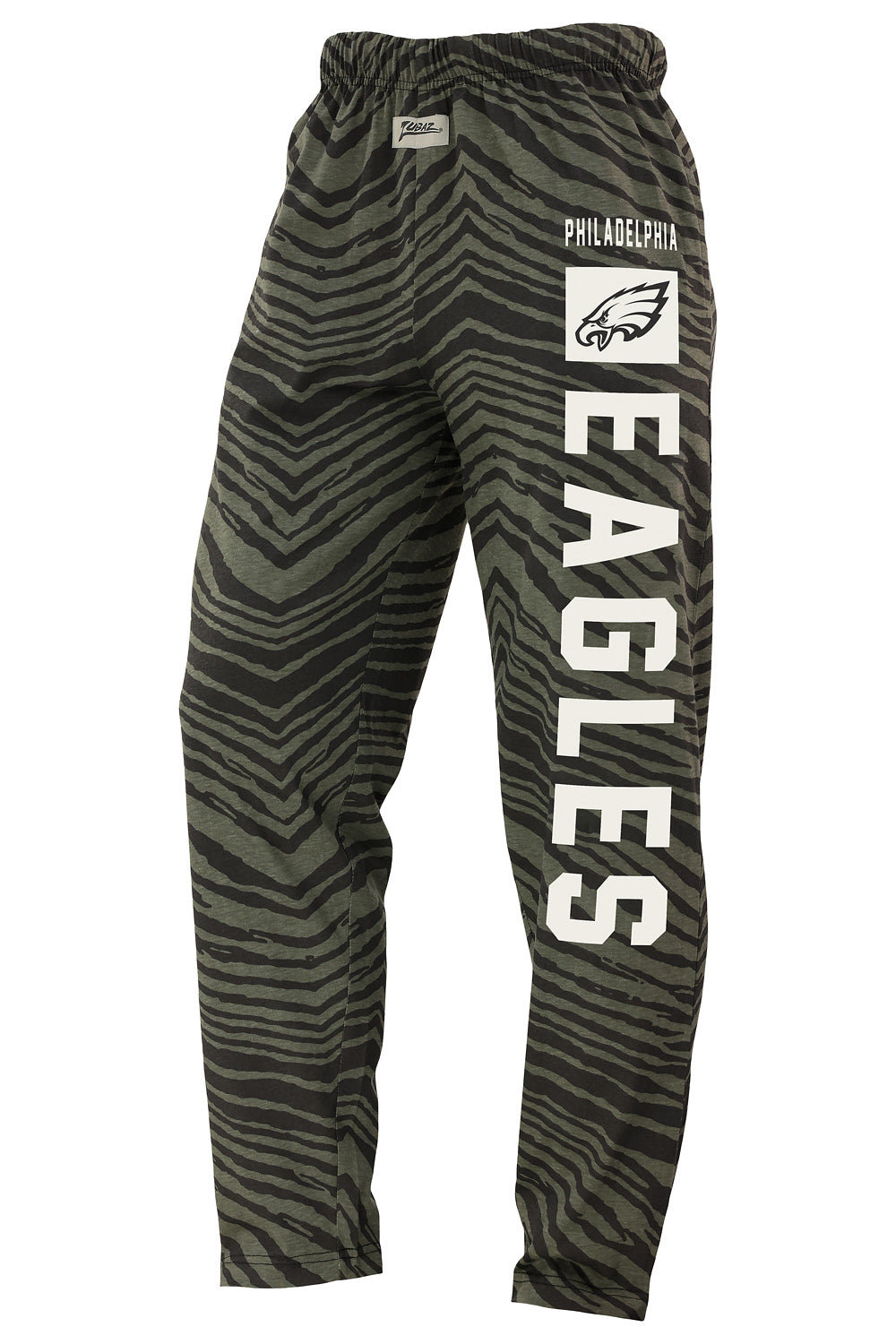 Zubaz NFL Adult Unisex Z88 Black Tonal Pants, Philadelphia Eagles