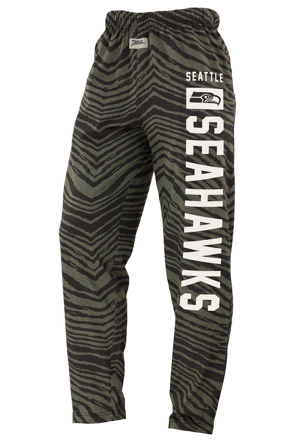 Zubaz NFL Adult Unisex Z88 Black Tonal Pants, Seattle Seahawks