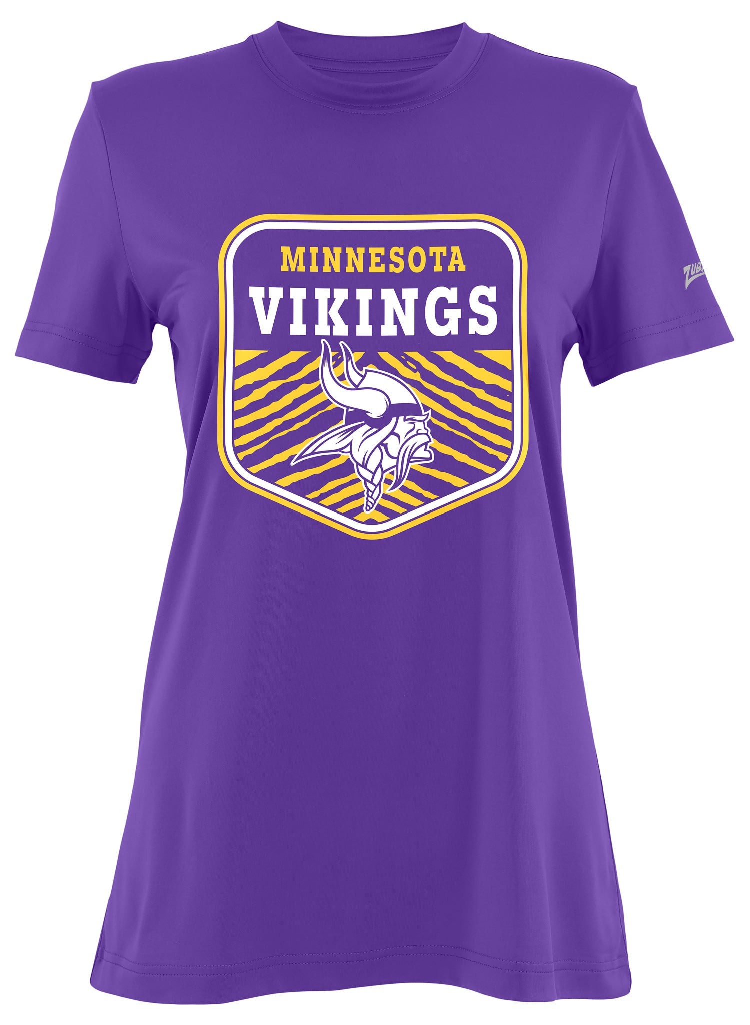 Zubaz NFL Women's Kicker Team Color Short Sleeve T-Shirt, Minnesota Vikings - Official NFL Vikings Zubaz Apparel (25 of 48)