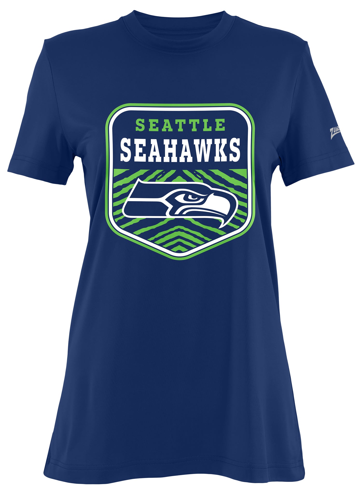 Zubaz NFL Women's Kicker Team Color Short Sleeve T-Shirt, Seattle Seahawks - Official NFL Seahawks Zubaz Apparel (25 of 48)