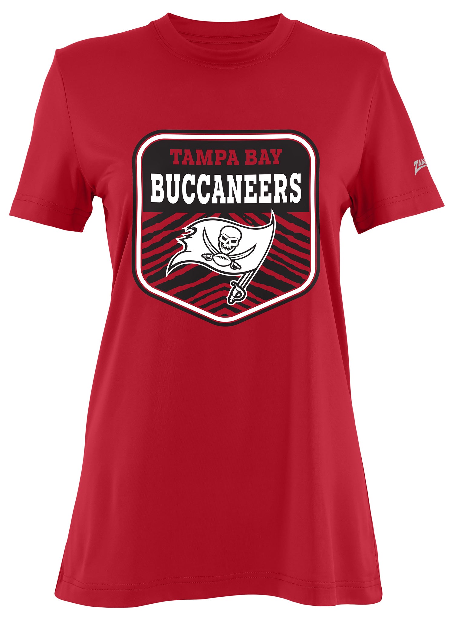 Zubaz NFL Women's Kicker Team Color Short Sleeve T-Shirt, Tampa Bay Buccaneers - Official NFL Licensed Zubaz Apparel (7 of 48