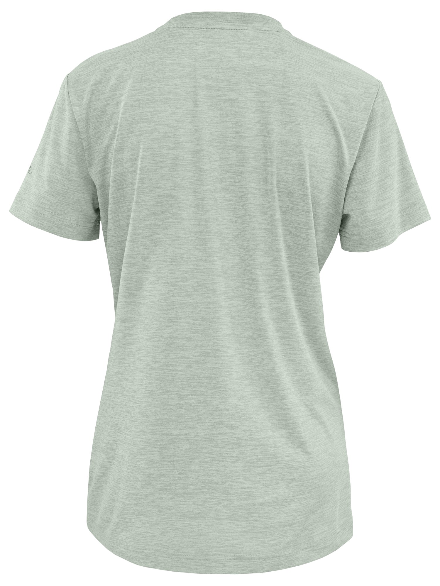 Zubaz NFL Women's Quarterback Heather Gray Color Short Sleeve T-Shirt, Philadelphia Eagles