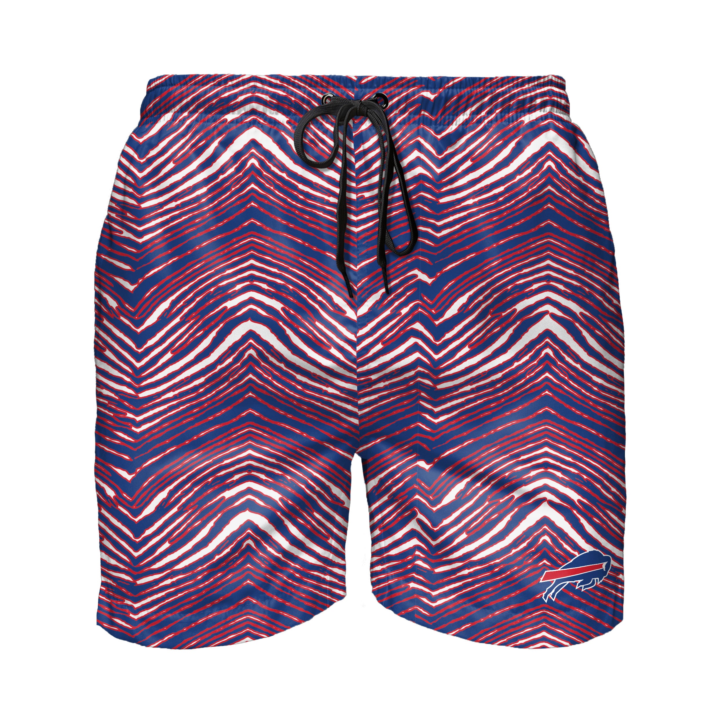 Zubaz NFL Men's Buffalo Bills Exclusive 5.5 Inch Swim Trunk