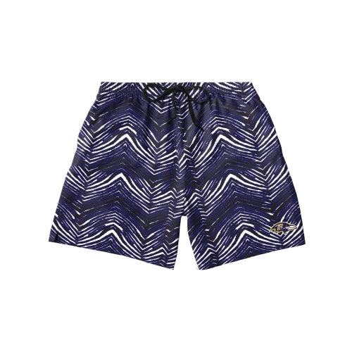 Zubaz NFL Men's Baltimore Ravens Exclusive 5.5 Inch Swim Trunk - Official NFL Ravens Zubaz Apparel (4 of 4)