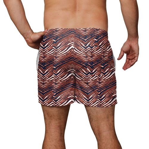 Zubaz NFL Men's Chicago Bears Exclusive 5.5 Inch Swim Trunk