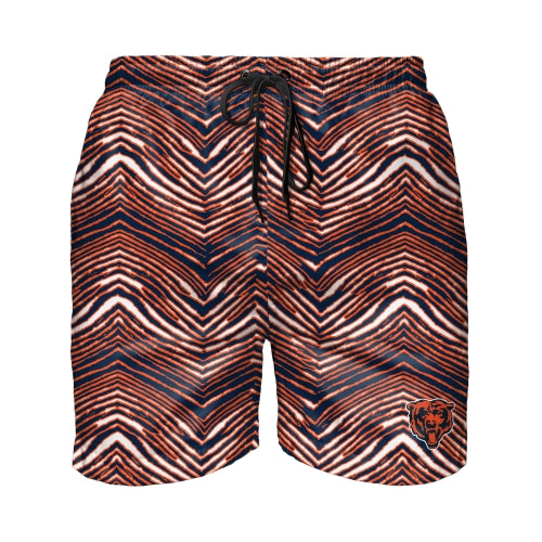 Zubaz NFL Men's Chicago Bears Exclusive 5.5 Inch Swim Trunk - Official NFL Bears Zubaz Apparel (3 of 4)