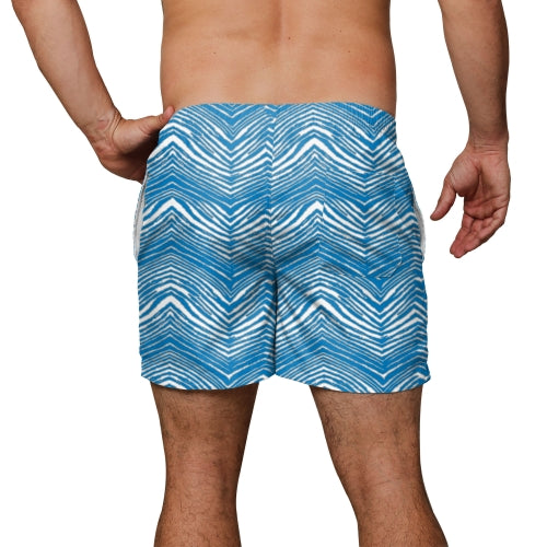 Zubaz NFL Men's Detroit Lions Exclusive 5.5 Inch Swim Trunk