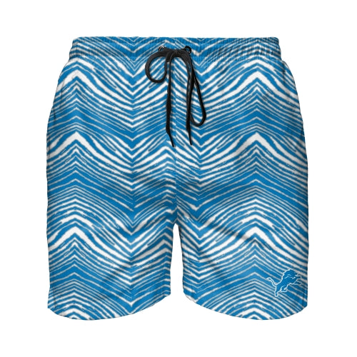 Zubaz NFL Men's Detroit Lions Exclusive 5.5 Inch Swim Trunk - Official NFL Lions Zubaz Apparel (3 of 4)