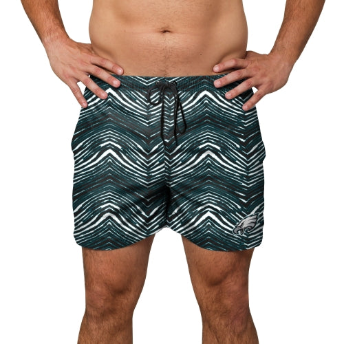 Zubaz NFL Men's Philadelphia Eagles Exclusive 5.5 Inch Swim Trunk - Official NFL Eagles Zubaz Apparel (1 of 4)