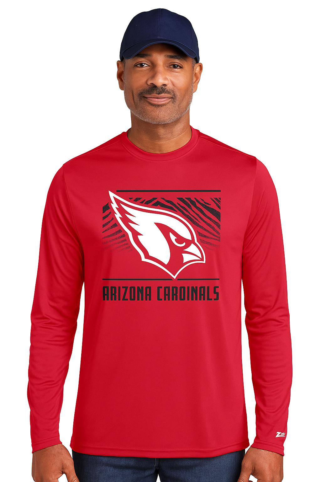 Zubaz NFL Men's Team Color Tunnel Long Sleeve T-Shirt, Arizona Cardinals - Official NFL Cardinals Zubaz Apparel (30 of 45)