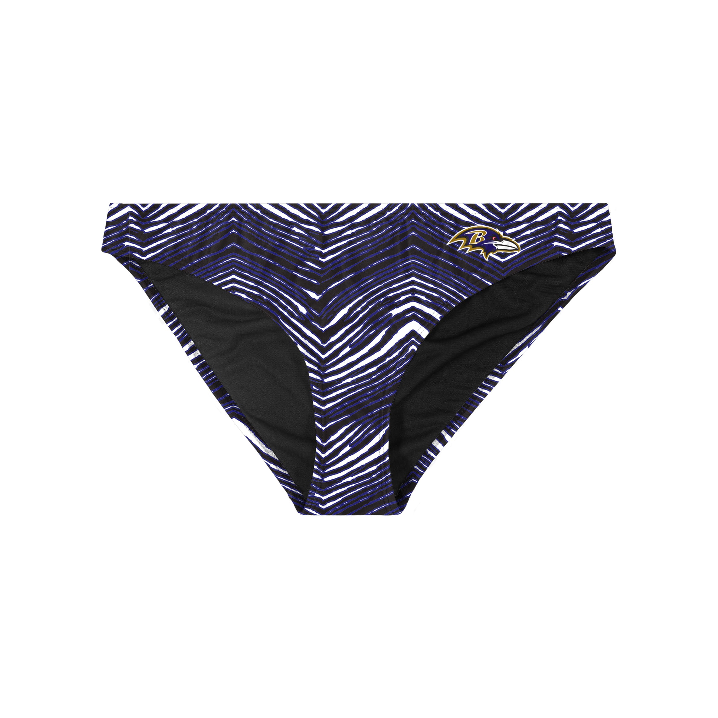 Zubaz NFL Women's Baltimore Ravens Exclusive Bikini Bottom - Official NFL Ravens Zubaz Apparel (3 of 3)