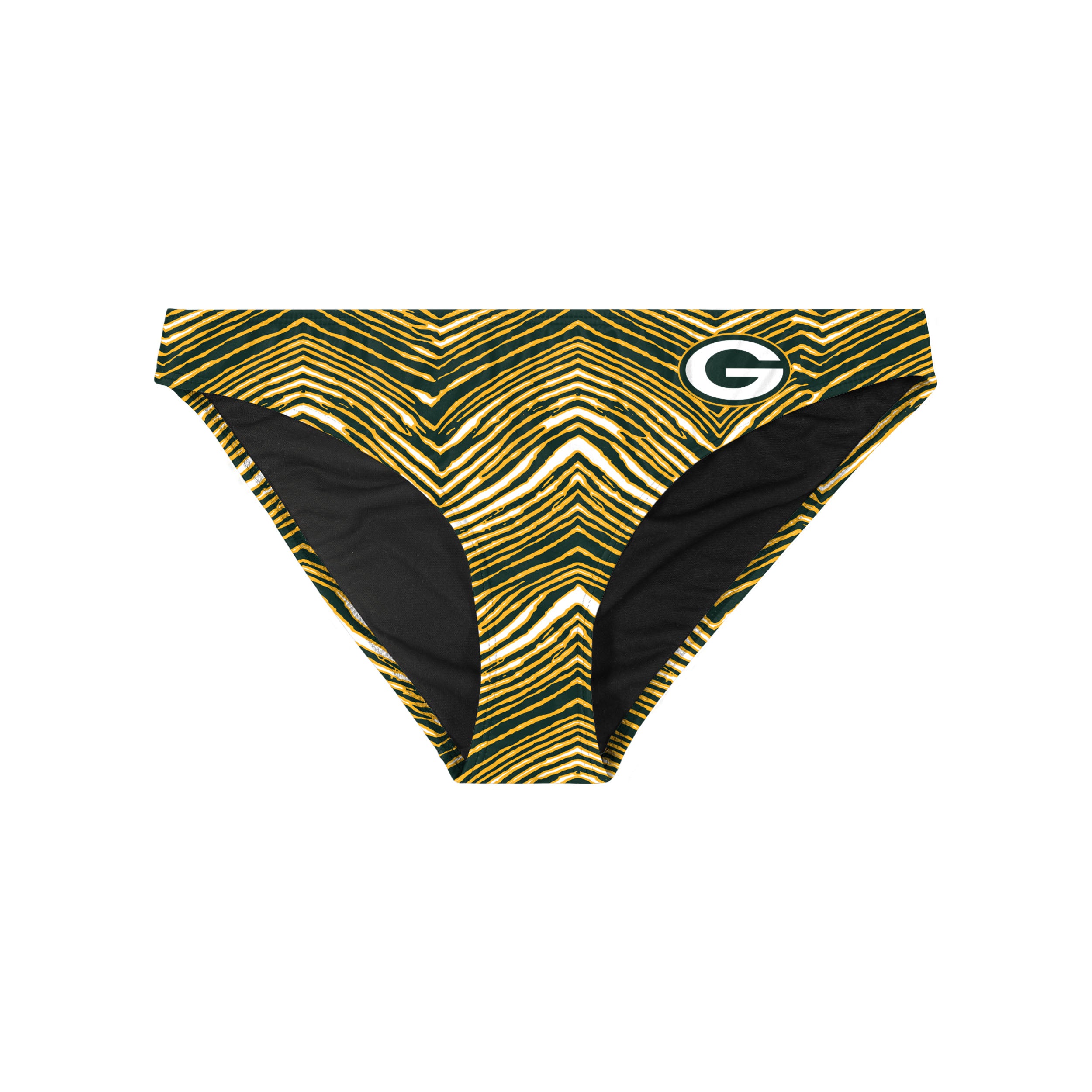 Zubaz NFL Women's Green Bay Packers Exclusive Bikini Bottom - Official NFL Packers Zubaz Apparel (3 of 3)