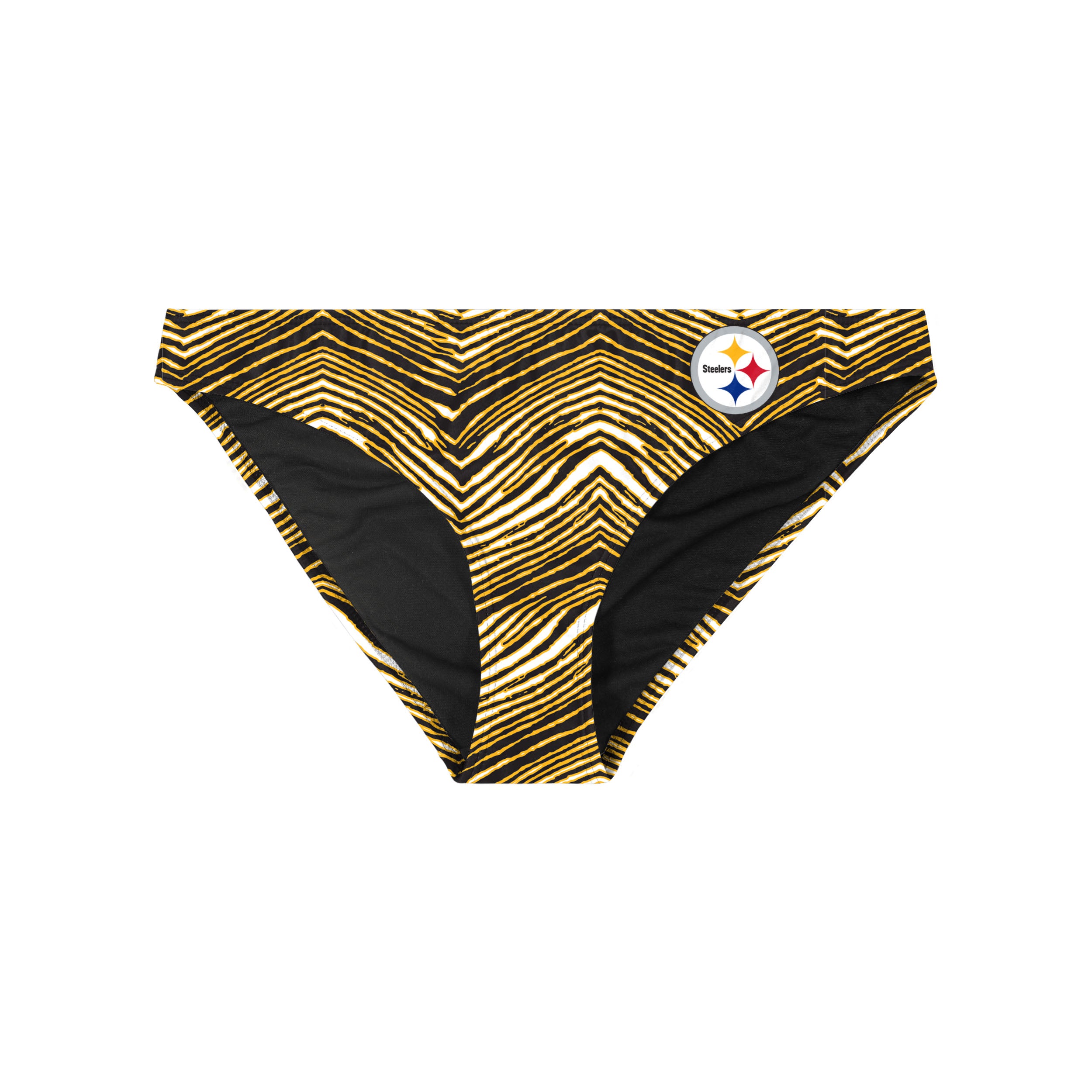 Zubaz NFL Women's Pittsburgh Steelers Exclusive Bikini Bottom - Official NFL Steelers Zubaz Apparel (3 of 3)
