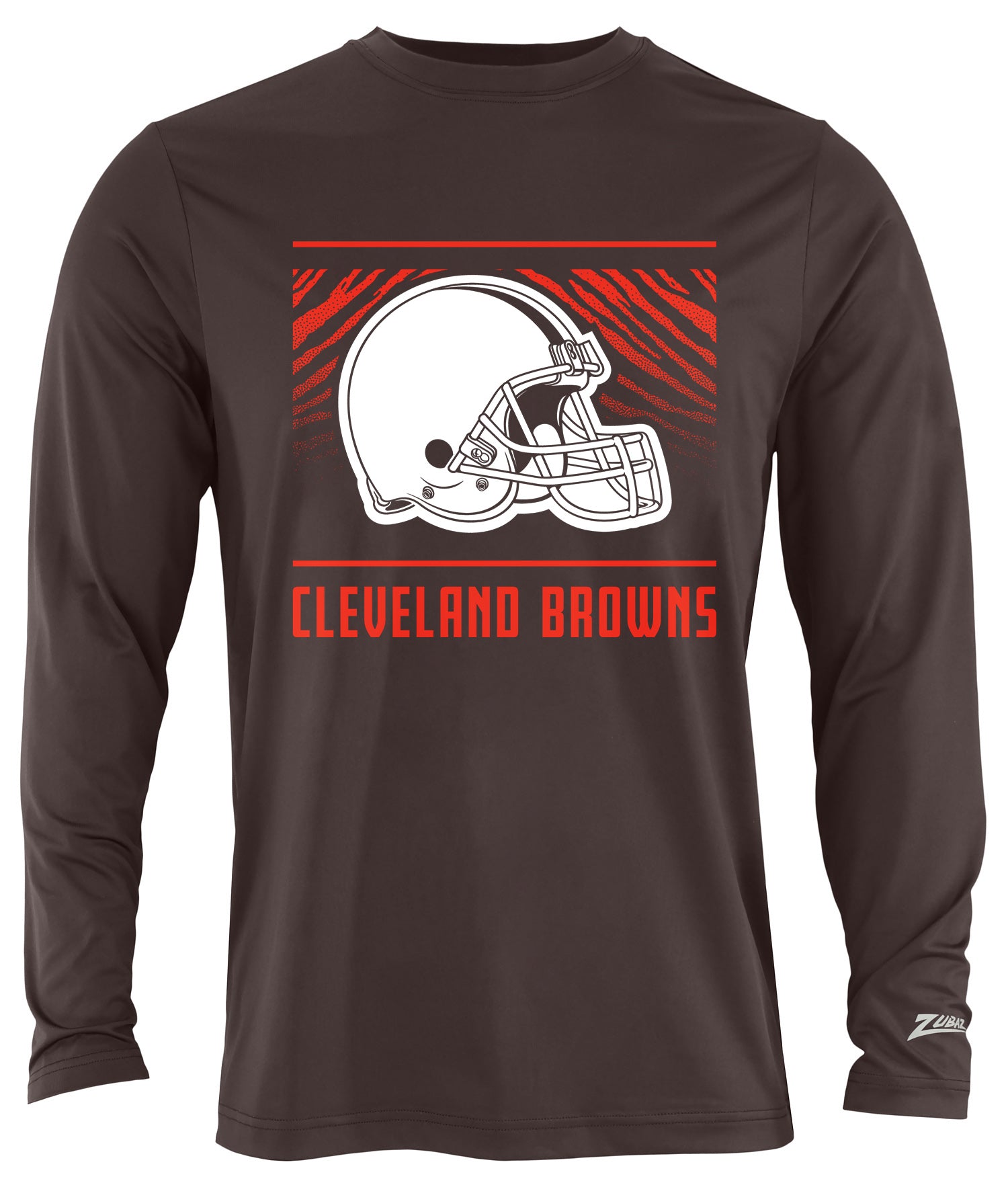 Zubaz NFL Men's Team Color Tunnel Long Sleeve T-Shirt, Cleveland Browns - Official NFL Browns Zubaz Apparel (26 of 45)