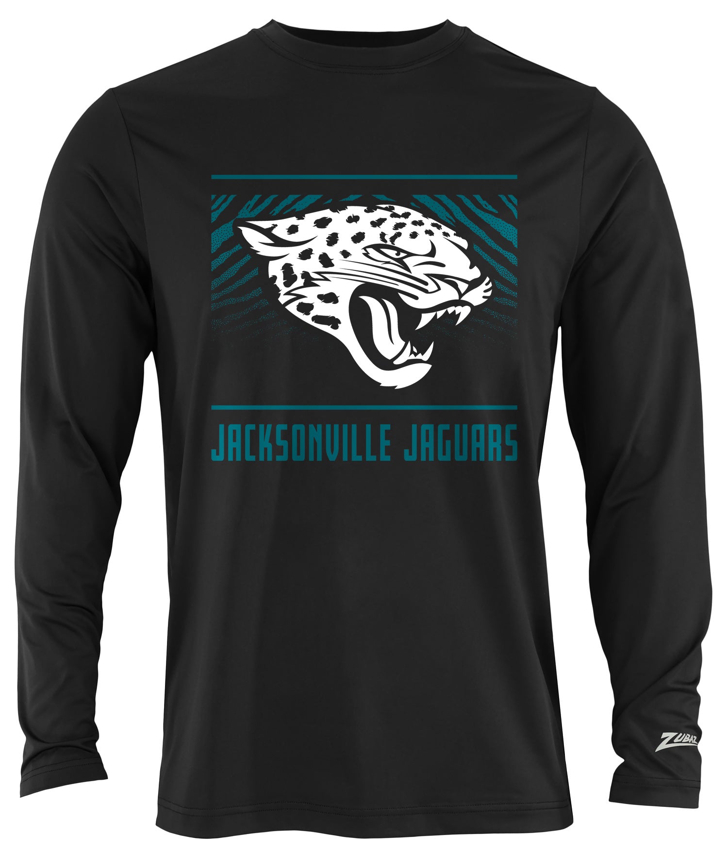 Zubaz NFL Men's Team Color Tunnel Long Sleeve T-Shirt, Jacksonville Jaguars - Official NFL Jaguars Zubaz Apparel (5 of 36)
