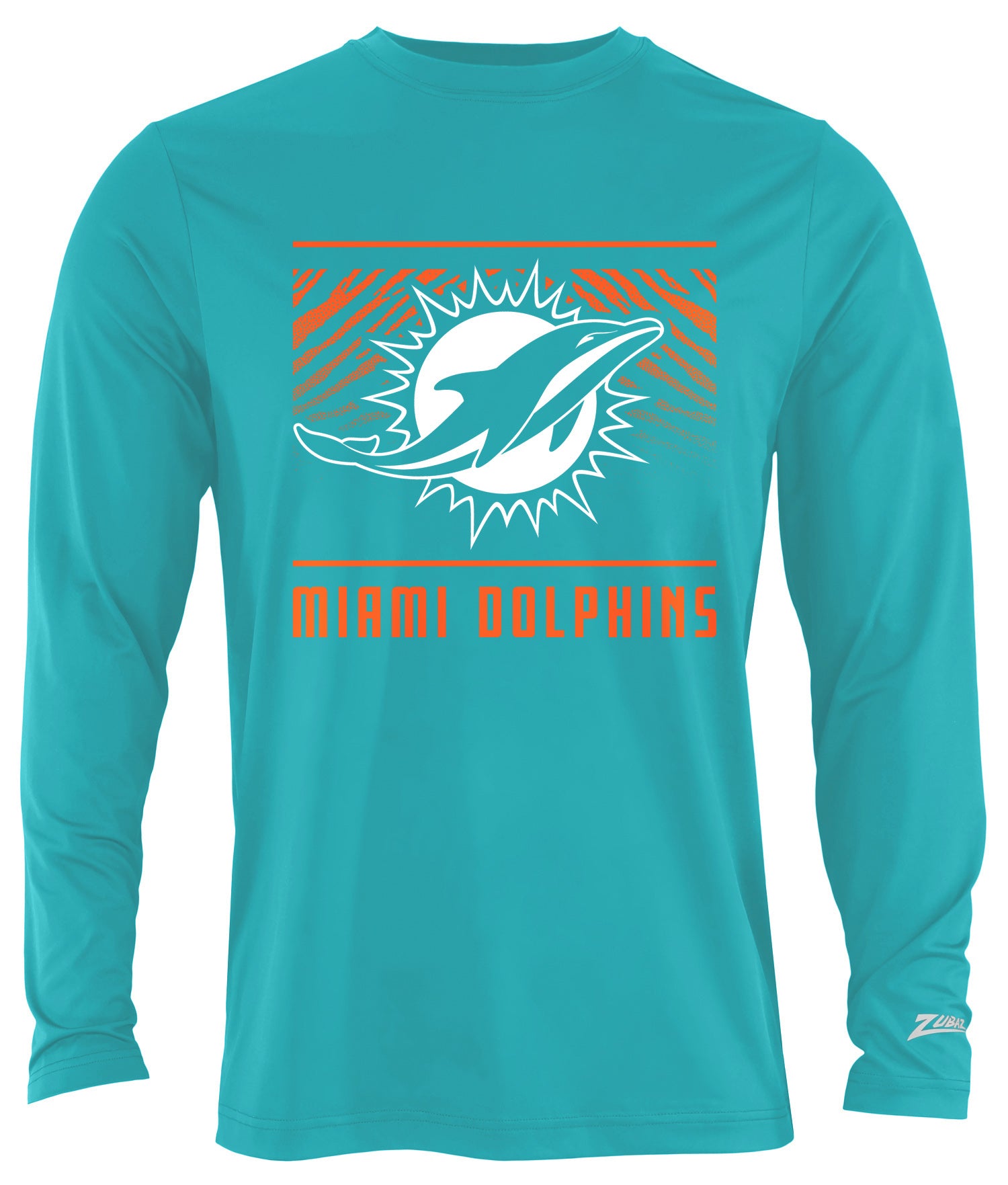 Zubaz NFL Men's Team Color Tunnel Long Sleeve T-Shirt, Miami Dolphins - Official NFL Dolphins Zubaz Apparel (11 of 45)