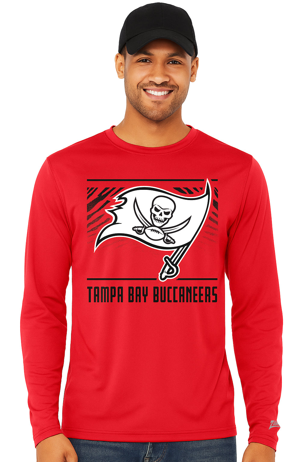 Zubaz NFL Men's Team Color Tunnel Long Sleeve T-Shirt, Tampa Bay Buccaneers - Official NFL Licensed Zubaz Apparel (25 of 45)
