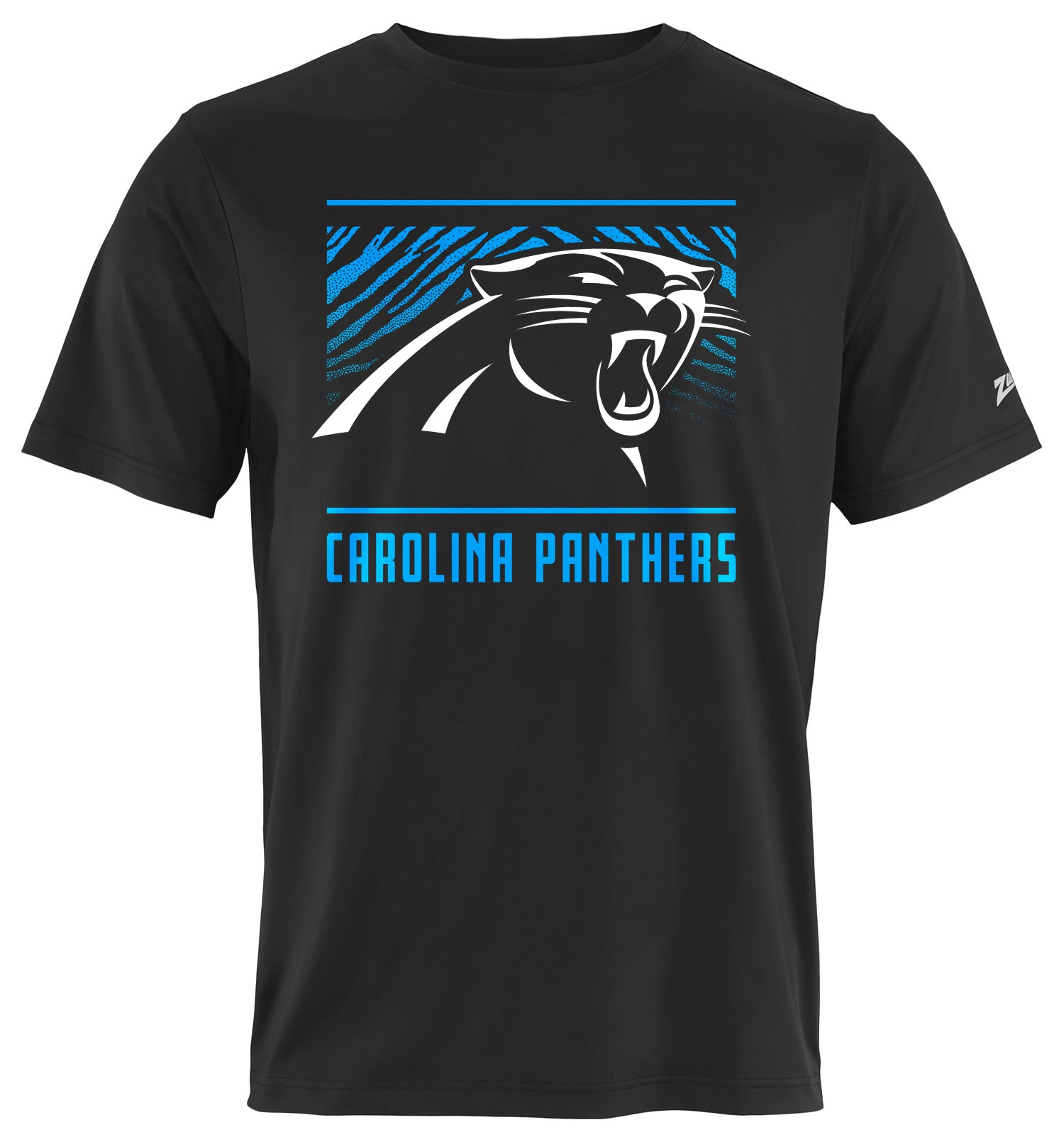 Zubaz NFL Men's Tunnel Primary Short Sleeve T-Shirt, Carolina Panthers - Official NFL Panthers Zubaz Apparel (6 of 45)