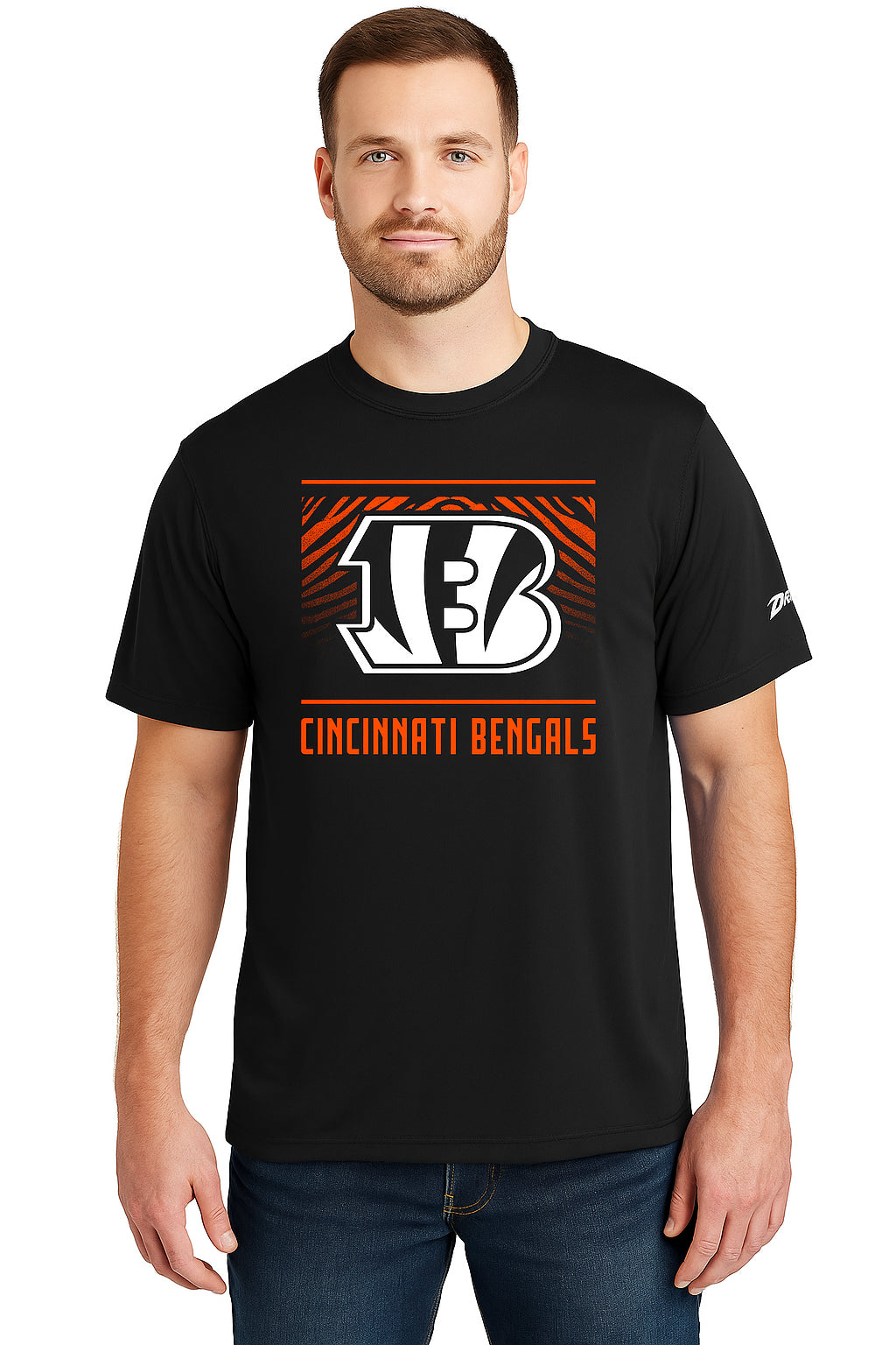 Zubaz NFL Men's Tunnel Primary Short Sleeve T-Shirt, Cincinnati Bengals - Official NFL Bengals Zubaz Apparel (40 of 45)