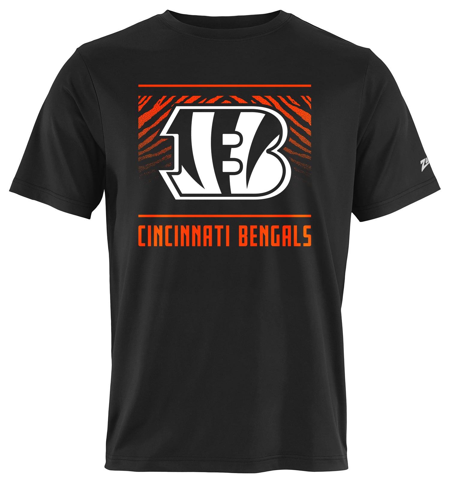 Zubaz NFL Men's Tunnel Primary Short Sleeve T-Shirt, Cincinnati Bengals - Official NFL Bengals Zubaz Apparel (16 of 45)
