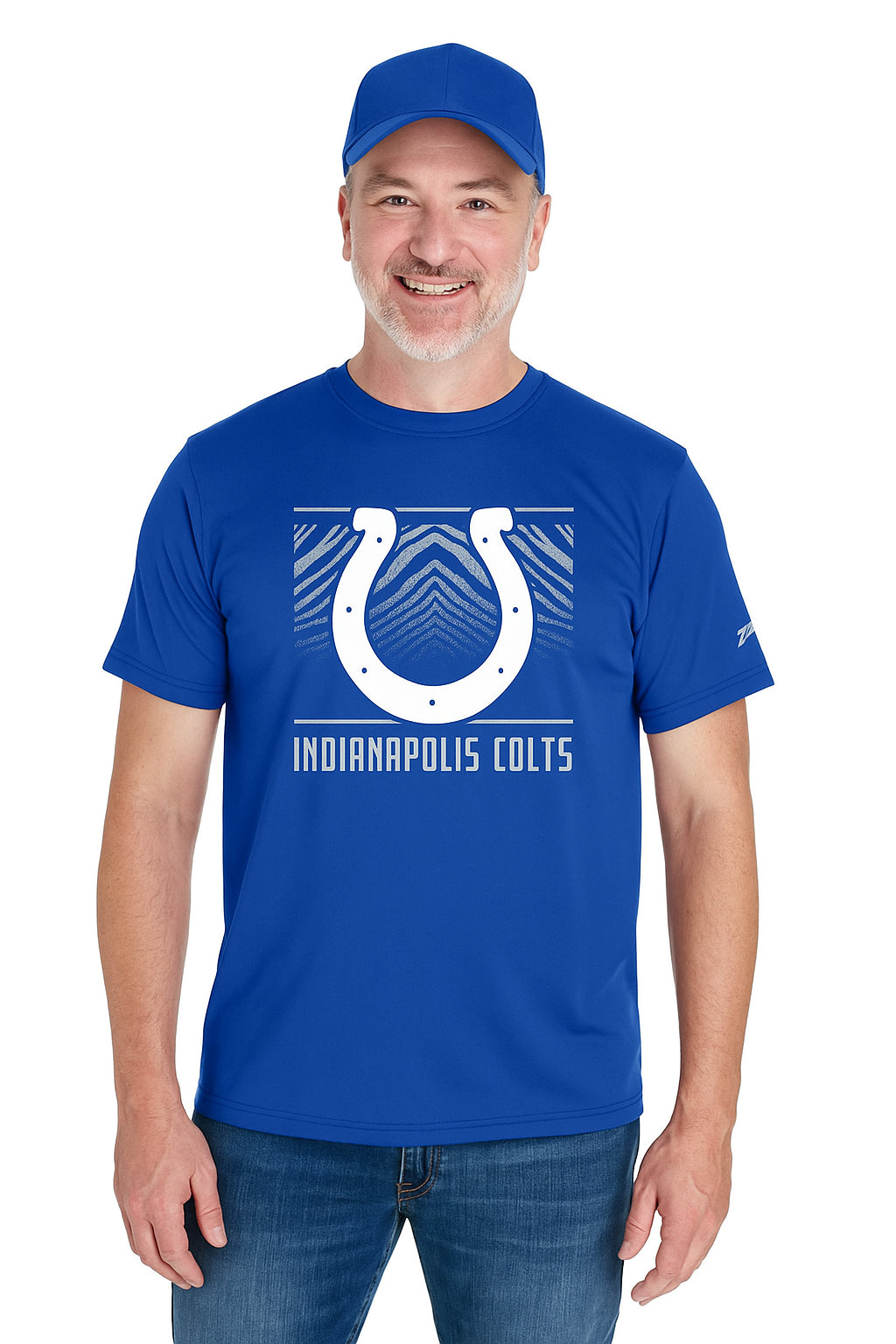 Zubaz NFL Men's Tunnel Primary Short Sleeve T-Shirt, Indianapolis Colts - Official NFL Colts Zubaz Apparel (25 of 25)