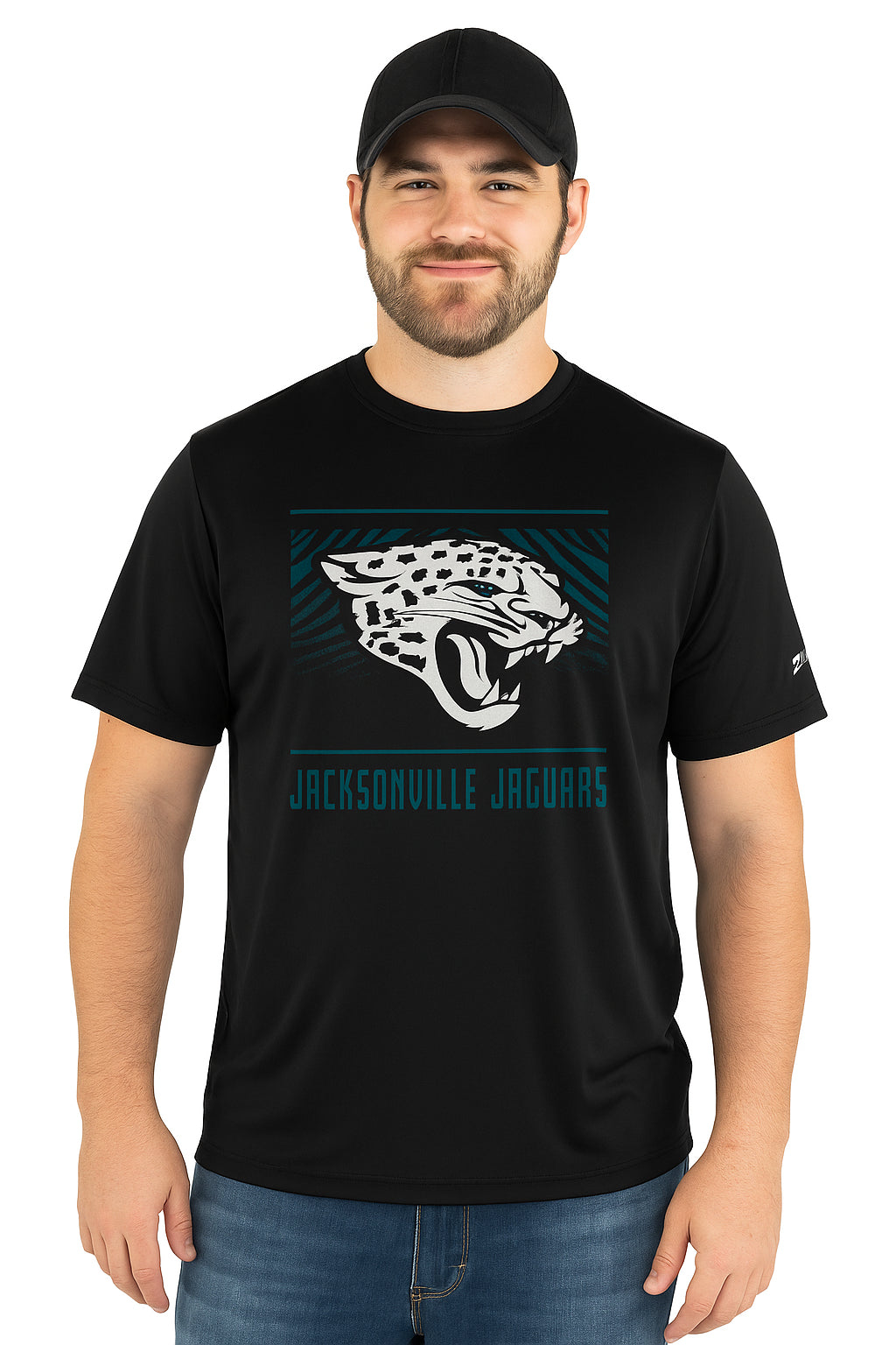 Zubaz NFL Men's Tunnel Primary Short Sleeve T-Shirt, Jacksonville Jaguars - Official NFL Jaguars Zubaz Apparel (20 of 45)