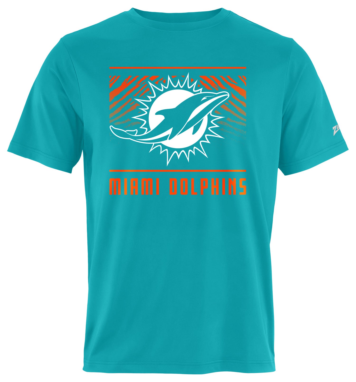 Zubaz NFL Men's Tunnel Primary Short Sleeve T-Shirt, Miami Dolphins - Official NFL Dolphins Zubaz Apparel (31 of 45)