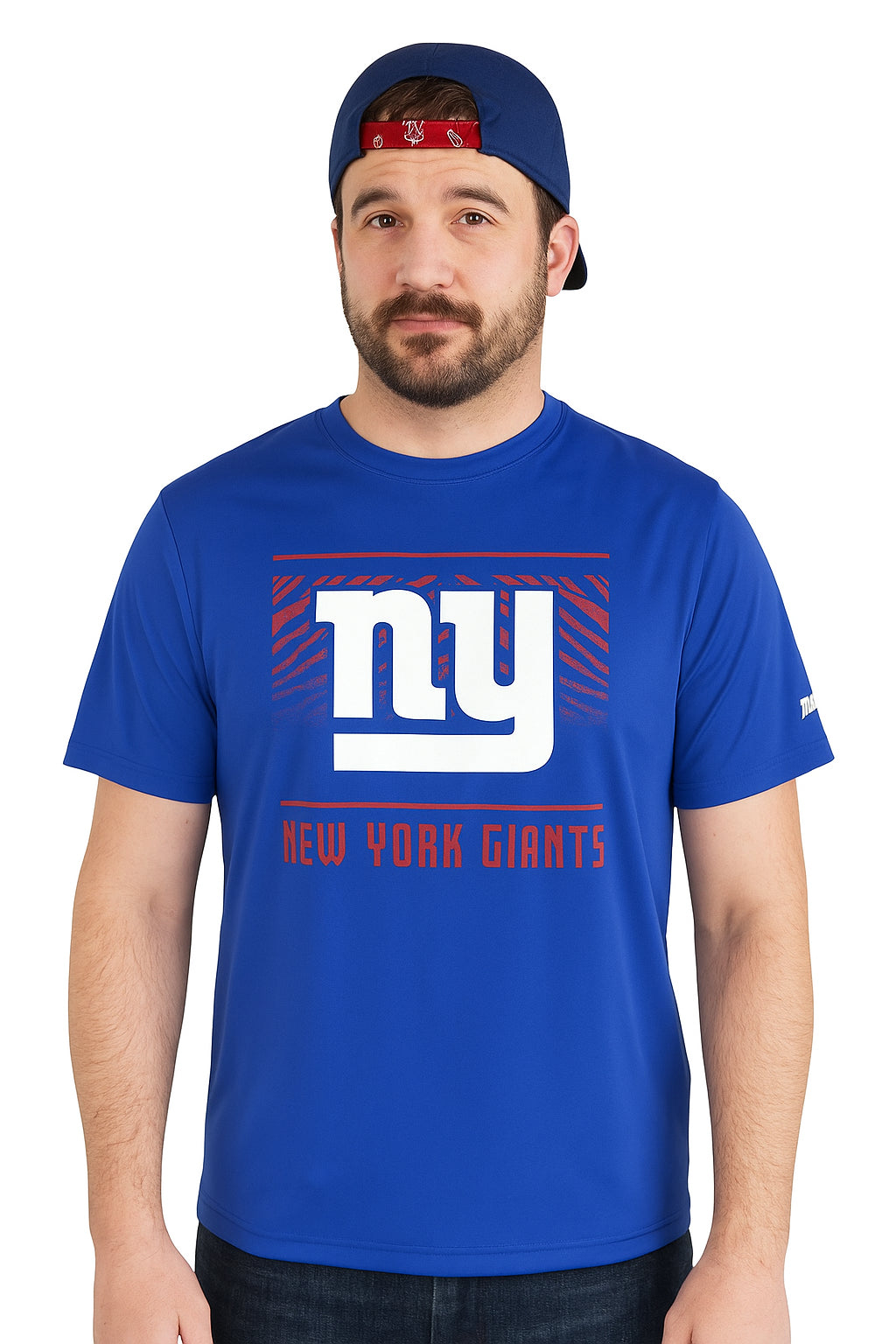 Zubaz NFL Men's Tunnel Primary Short Sleeve T-Shirt, New York Giants - Official NFL Giants Zubaz Apparel (25 of 45)
