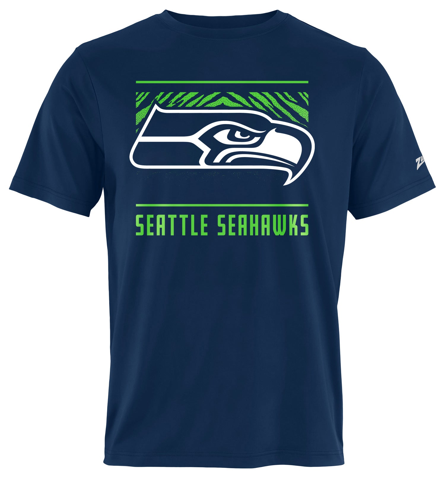 Zubaz NFL Men's Tunnel Primary Short Sleeve T-Shirt, Seattle Seahawks - Official NFL Seahawks Zubaz Apparel (21 of 45)