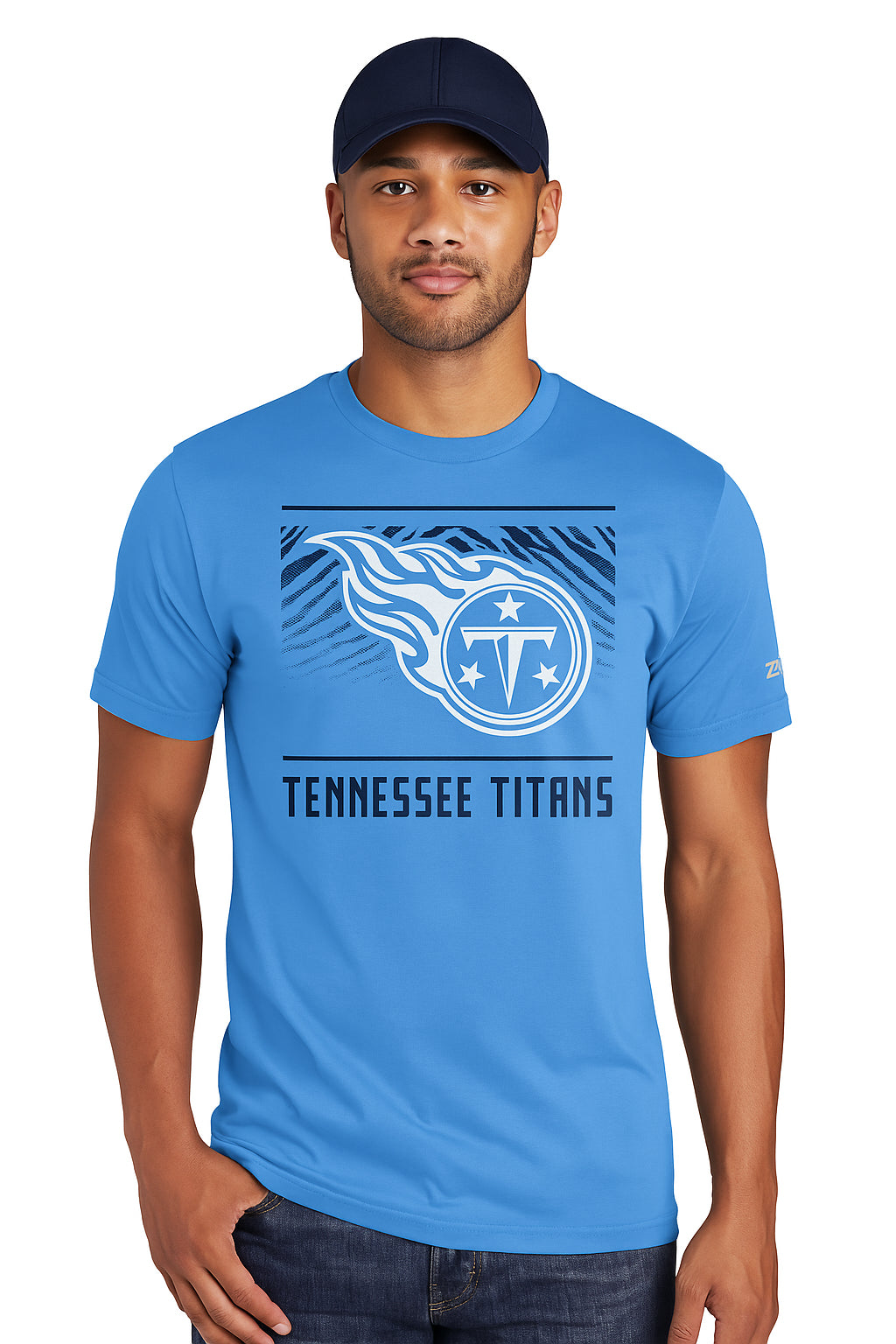 Zubaz NFL Men's Tunnel Primary Short Sleeve T-Shirt, Tennessee Titans - Official NFL Titans Zubaz Apparel (15 of 45)