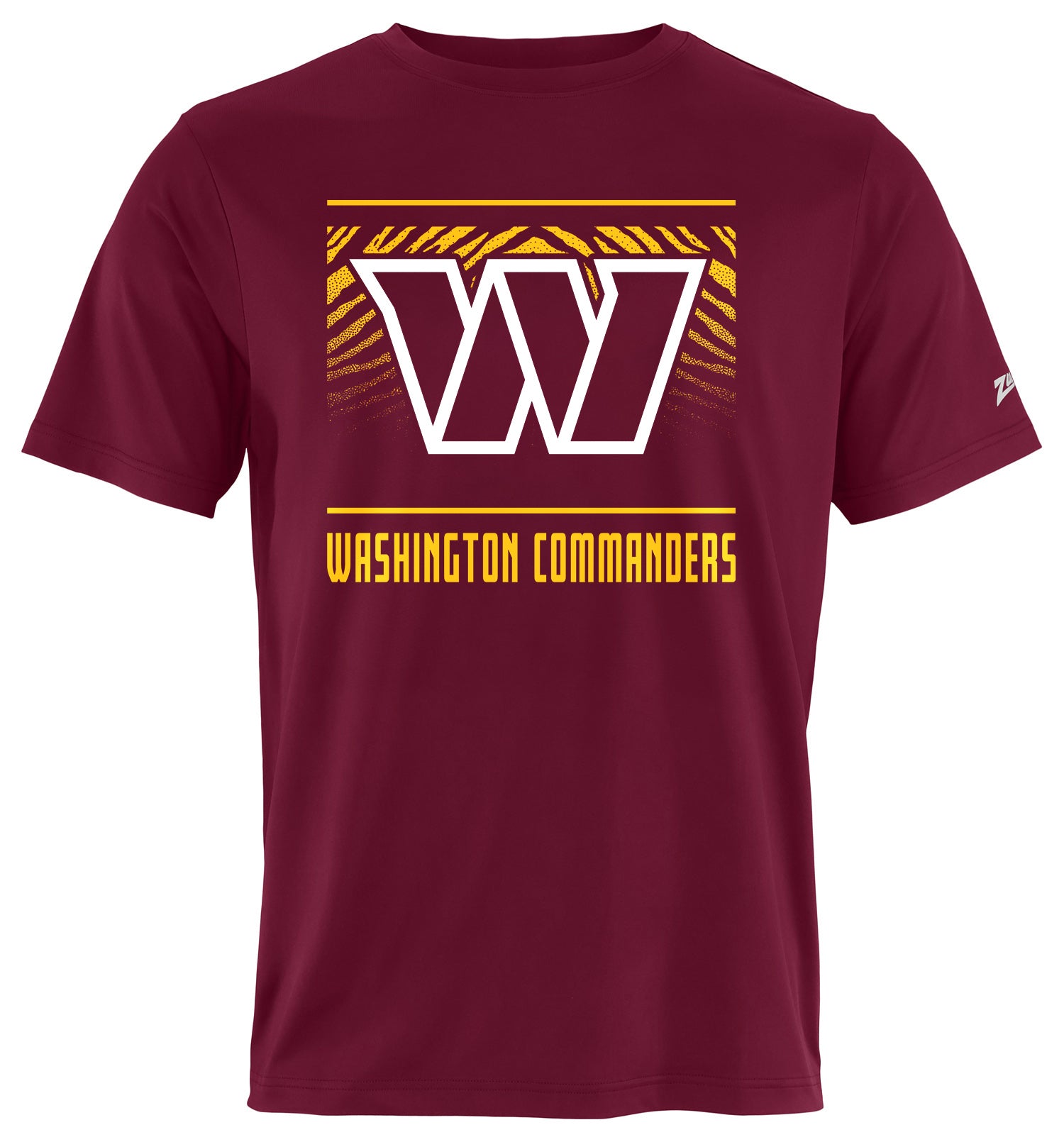 Zubaz NFL Men's Tunnel Primary Short Sleeve T-Shirt, Washington Commanders