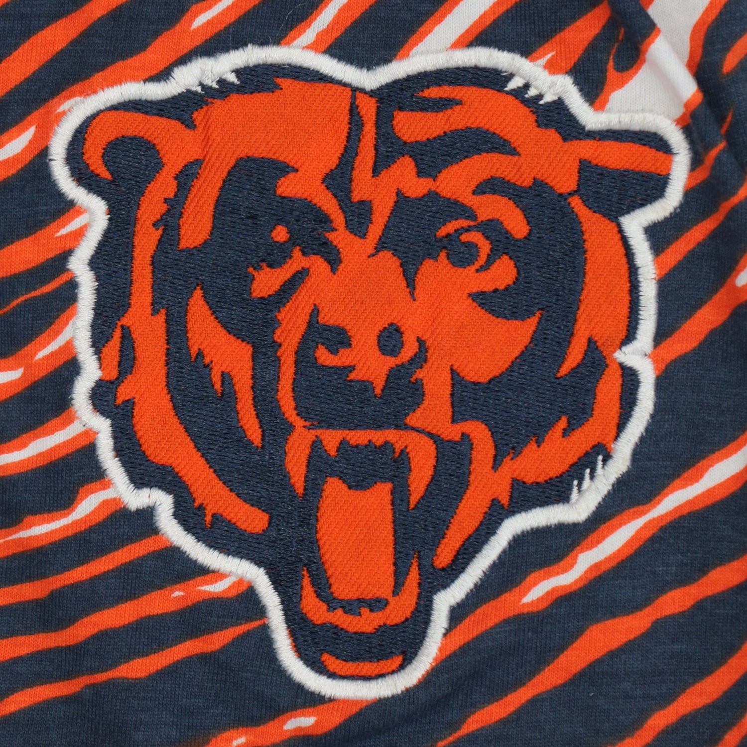 Zubaz NFL Adult Unisex for Men and Women Z88 Embroidered Zebra 3 Color Pants, Chicago Bears