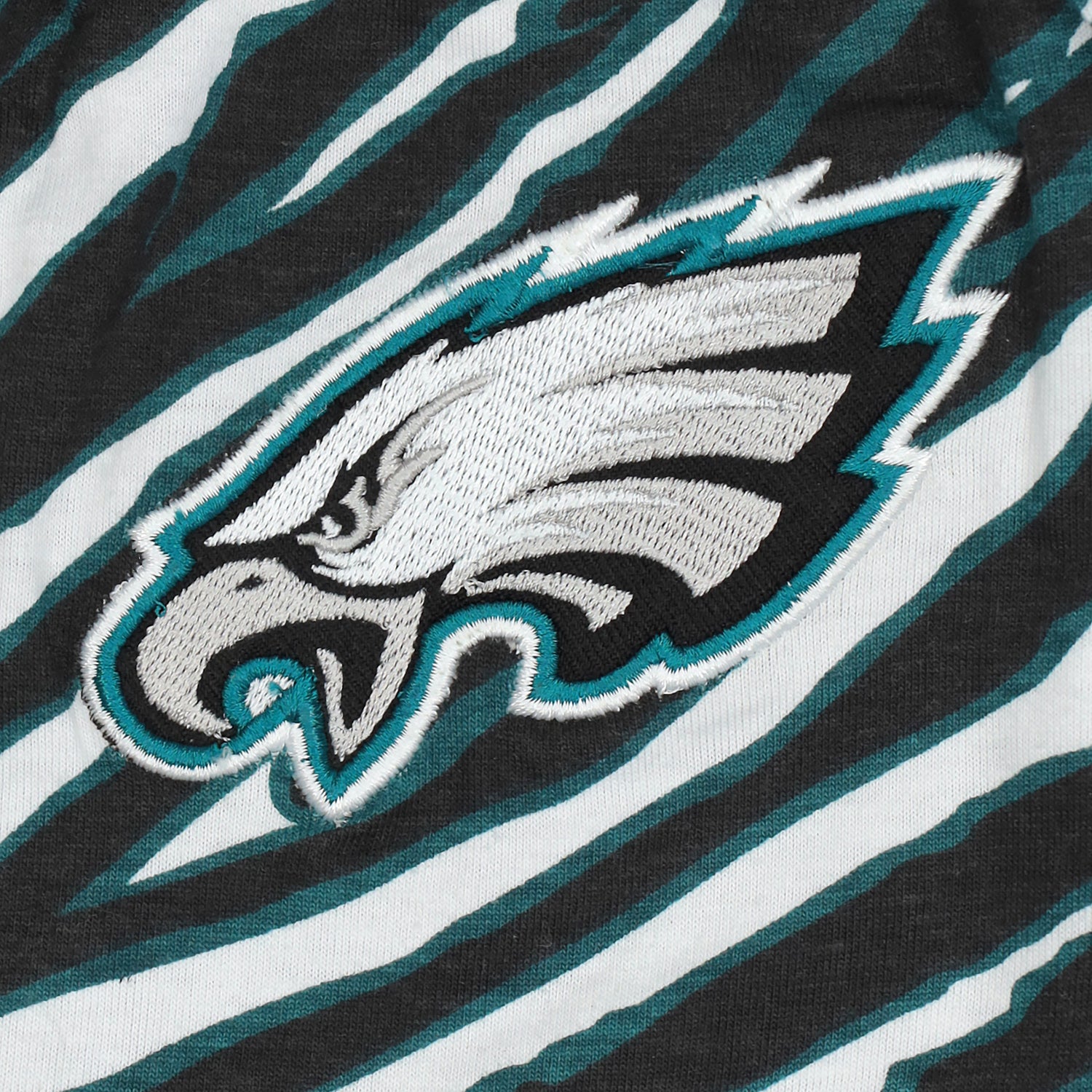 Zubaz NFL Adult Unisex for Men and Women Z88 Embroidered Zebra 3 Color Pants, Philadelphia Eagles