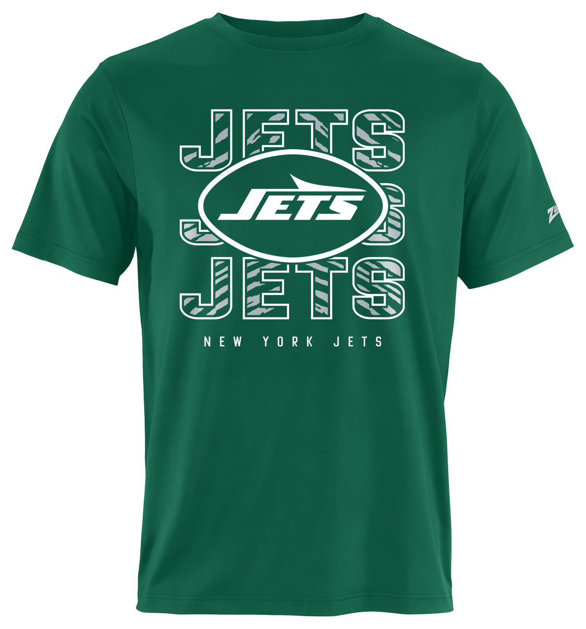 Zubaz NFL Men's Repeat Play Primary Team Color Short Sleeve T-Shirt, New York Jets - Official NFL Jets Zubaz Apparel (6 of 45
